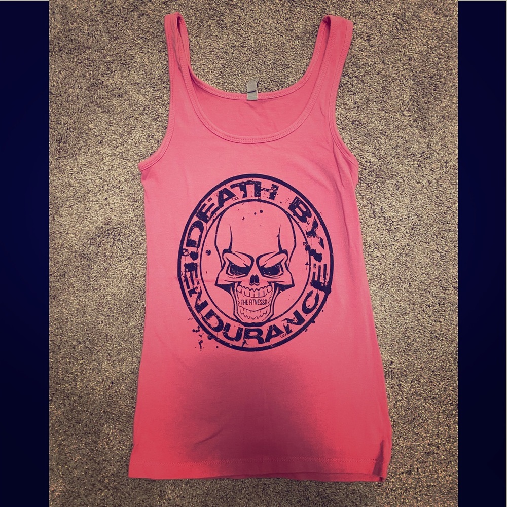 Racer back tank - Death by Endurance - cotton